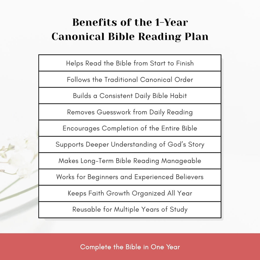 1-Year Canonical Bible Reading Plan